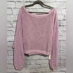 Pilcro by Anthropologie Open Knit Cropped Sweater – NWT, Size XL